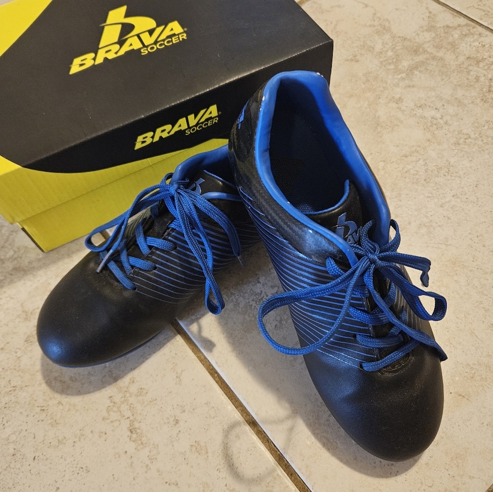 Boy's Black and Blue Shoes